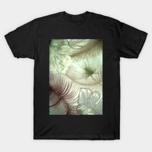 deco design pastel flowers yucca leaves T-Shirt